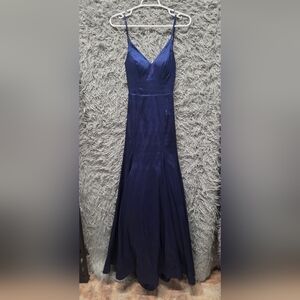 B Darlin Elegant Navy Prom Dress